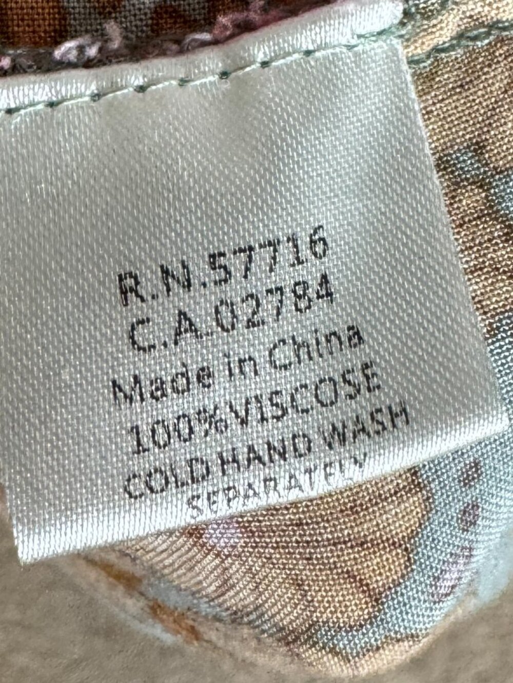 Like New, Papilion "Sage Maxi" Size L, Retro Print Maxi - Picture 10 of 10